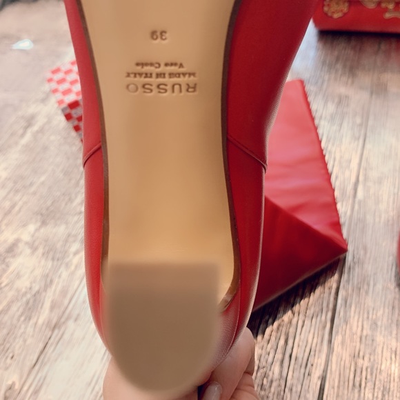 Over The Knee Red Leather Boots 39 - Picture 5 of 8